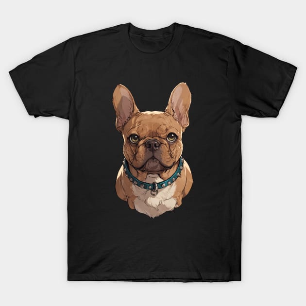 Red Fawn color French Bulldog T-Shirt by CandyApparel